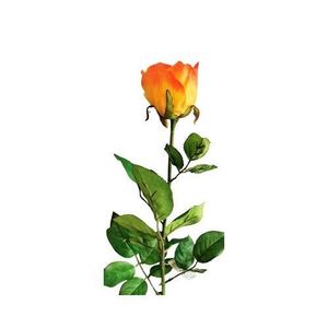 Trandafir artificial, portocaliu, 69 cm imagine