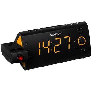 Ceas radio-cu alarmă și cu proiecție Sencor SRC 330 OR, portocaliu imagine