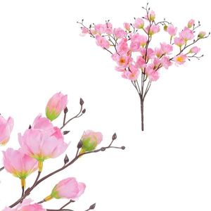 Floare artificială de cireș roz, 25 cm imagine