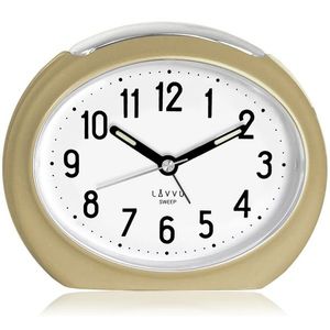 Ceas de alarmă LAVVU SWEEP cu funcționare lină auriu imagine
