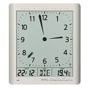 Ceas digital de perete și de masă AMS 5898, 21 x24 cm imagine