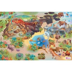 Covor pentru copii Domarex Little Hippo Dinosaurs , 75 x 112 cm imagine