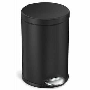 Coș de gunoi rotund Simplehuman cu pedală 4, 5 l, negru imagine