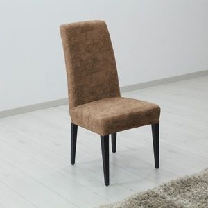 Husă extensibilă de scaun ESTIVELLA maro, set de 2 buc. imagine