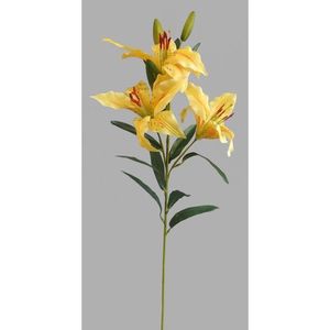 Floare artificială Crin, galbenă imagine