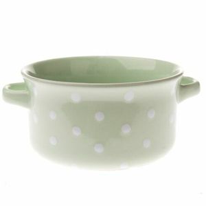 Castron ceramic cu buline 560 ml, verde imagine