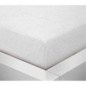 Cearșaf de pat Lux din frotir alb, 180 x 200 cm, 180 x 200 cm imagine