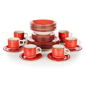 Set de masă Banquet Spiral Red 30 de piese imagine