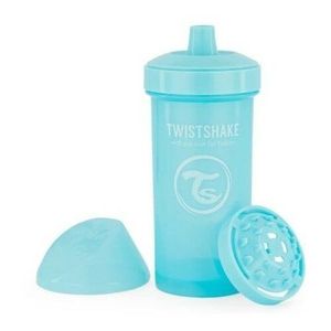 Sticlă Twistshake Non-Leaking cu pai 360 ml12 m+, albastru imagine