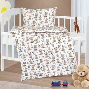 Lenjerie de pat pentru copii Bellatex AgataCăprioara cu ursulețul, 90 x 135 cm, 45 x 60 cm imagine