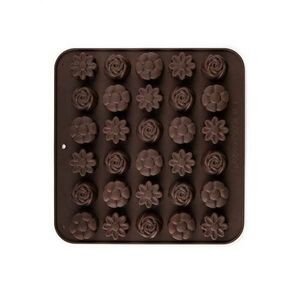 Banquet Matrițe de silicon pentru ciocolatăCulinaria Brown, 21, 4 x 20, 6 cm, mix de forme imagine