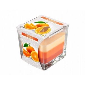 Lumânare în sticlă Rainbow Orange, 170 g imagine