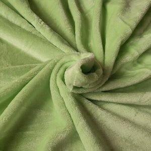 Cearșaf de pat micropluș verde, 180 x 200 cm, 180 x 200 cm imagine