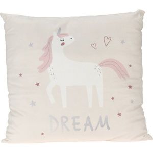 Pernă pentru copii Unicorn dream alb, 40 x 40 cm imagine