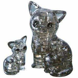 Puzzle 3D de cristal HCM Kinzel Pisicași pisoi, 49 de bucăți imagine