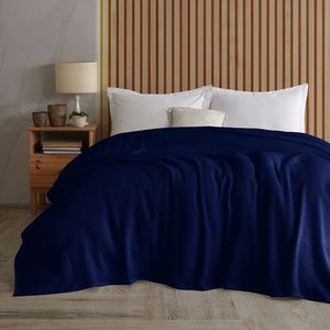 Cuvertură de pat 4Home Claire din bumbac, albastru, , 220 x 240 cm imagine