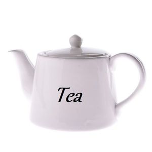 Ceainic de ceramică Tea 1000 ml, alb imagine