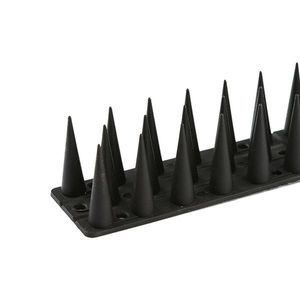 Set de 4 bucăți de țepușe pentru păsări, plastic negru, 44, 5 x 3, 7 cm imagine