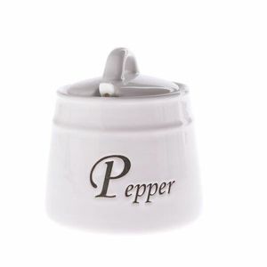 Doză de ceramică pentru piper Pepper cu linguriță, 430 ml imagine