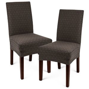 Husă multielastică 4Home Comfort Plus pentru scaun, maro, 40 - 50 cm, set 2 buc. imagine