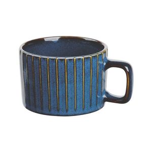 Cană din porțelan Altom Reactive Stripes albastru, 220 ml imagine