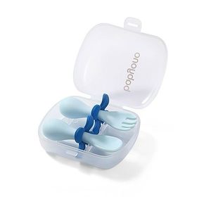 Tacâmuri ergonomice pentru copii Baby Ono, albastru imagine