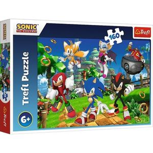 Puzzle Trefl Sonic și prietenii săi, 160 bucăți imagine