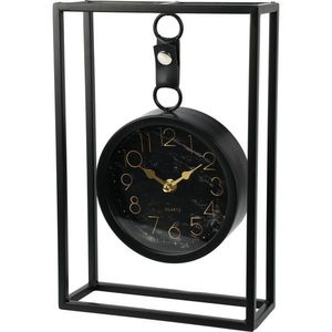 Ceas de masă din metal Alamino negru, 20 x 7, 5 x 30 cm imagine