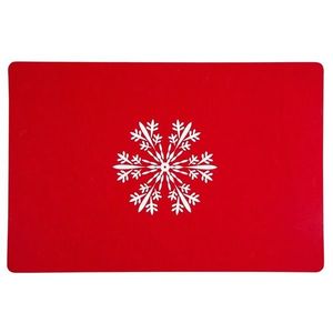 Suport farfurii Altom Snowflake roșu, 30 x 45 cm , set de 4 buc. imagine