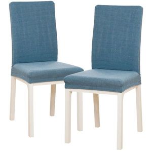 Husă scaun multielastică 4Home Magic clean albastră, 45 - 50 cm, set 2 buc. imagine