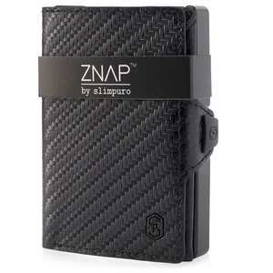 Slimpuro ZNAP, portofel subțire, 8 cărți, compartiment pentru monede, 8 × 1, 5 × 6 cm (L × Î × l), protecție RFID imagine