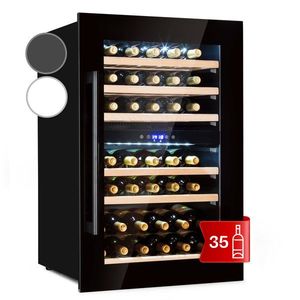 Klarstein Vinsider 35D Onyx Edition, răcitor de vinuri încorporat, clasă de eficiență energetică G imagine