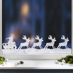 Window decorare fereastră sanie de Crăciun imagine