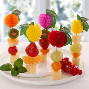 12 țepușe de petrecere "Fructe" imagine