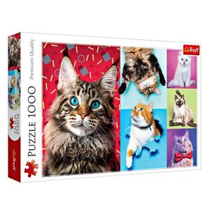 Puzzle 1000 piese "Happy Cats" imagine