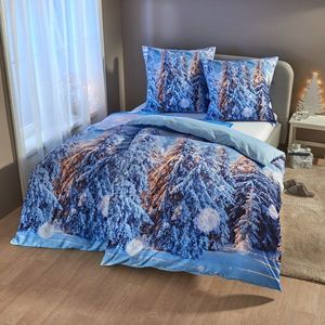 Lenjerie de pat reversibilă "Pădurea de iarnă" imagine