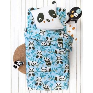 Lenjerie de pat pentru copii Tao cu motiv panda, bumbac organic imagine