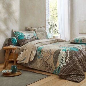 Lenjerie de pat din bumbac Jane by Colombine® cu imprimeu cu frunze imagine