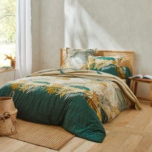 Lenjerie de pat din bumbac Jane by Colombine® cu imprimeu cu frunze imagine
