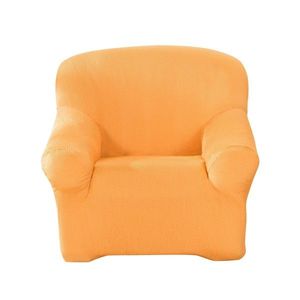 Husă flexibilă jacquard monocoloră pentru canapea și fotoliu cu brațe imagine