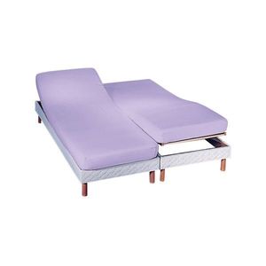 Cearșaf elastic de culoare solidă pentru pat extensibil, flanelă, adâncime colț 26 cm imagine