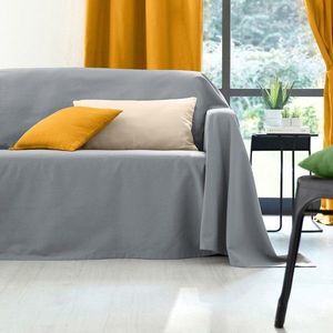 Colombine cuvertură de canapea din in de culoare solidă Colombine imagine