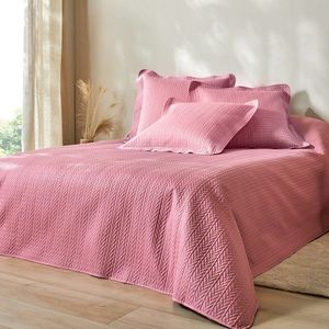 Cuvertură de pat matlasată cu model geometric imagine