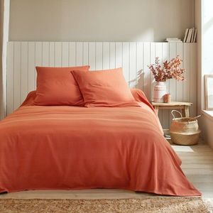 Cuvertură de pat țesută în culori solide, din bumbac imagine