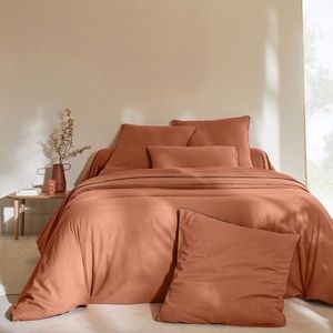 Lenjerie de pat din flanelă cu dungi contrastante din colecția "Intemporelle" imagine