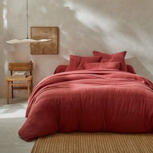 Lenjerie de pat din tifon de bumbac de culoare solidă imagine
