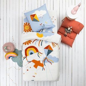 Lenjerie de pat pentru copii cu imprimeu Flying Dragon, bumbac imagine
