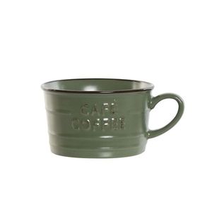Ceasca Vintage Mornings din ceramica verde 180 ml imagine