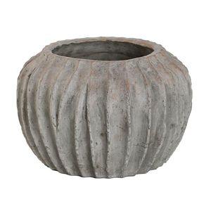 Ghiveci Anis din ciment antichizat gri 33x21 cm imagine