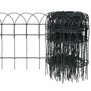 vidaXL Gard delimitare grădină fier vopsit electrostatic 25 x 0, 4 m imagine